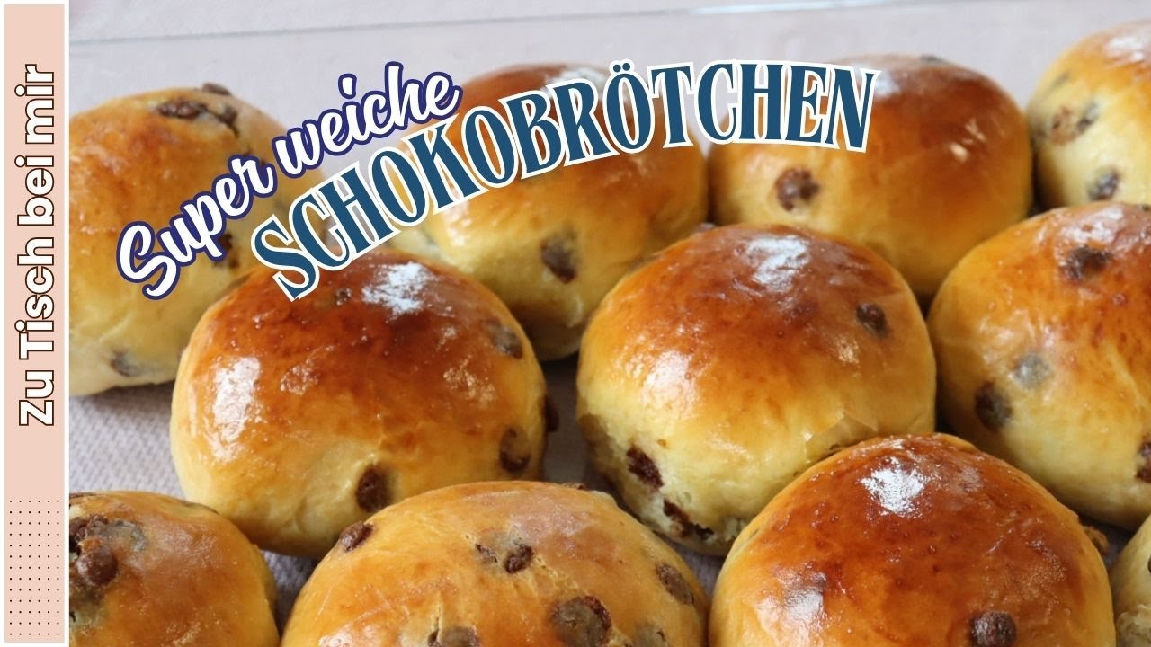 Schokobrötchen wie vom Bäcker 🍫 Super weich, fluffig & einfach gemacht!