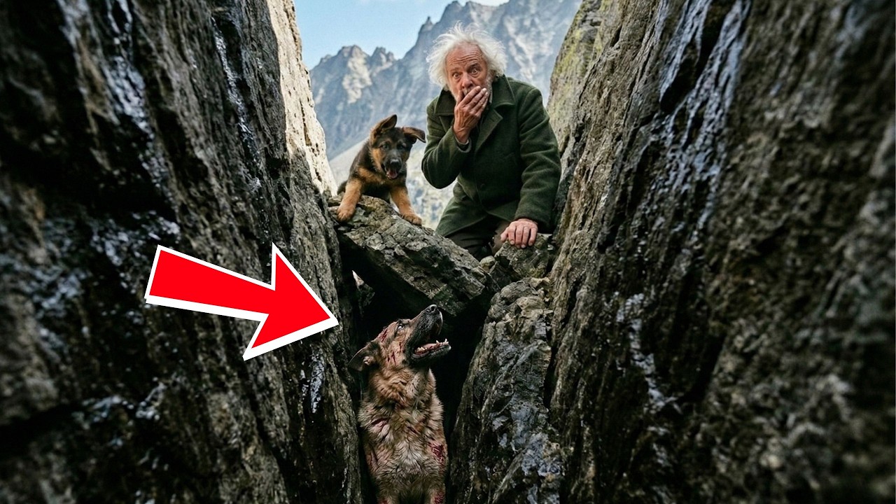 Gefangen im Fels: Wie ein Deutscher Schäferhund-Welpe das Unmögliche vollbrachte