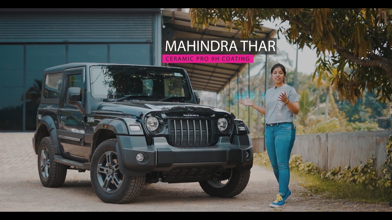 Mahindra Thar 2020 Ceramic Coating - Protected with Ceramic Pro 9h coating at Kochi | 📞9777777654
