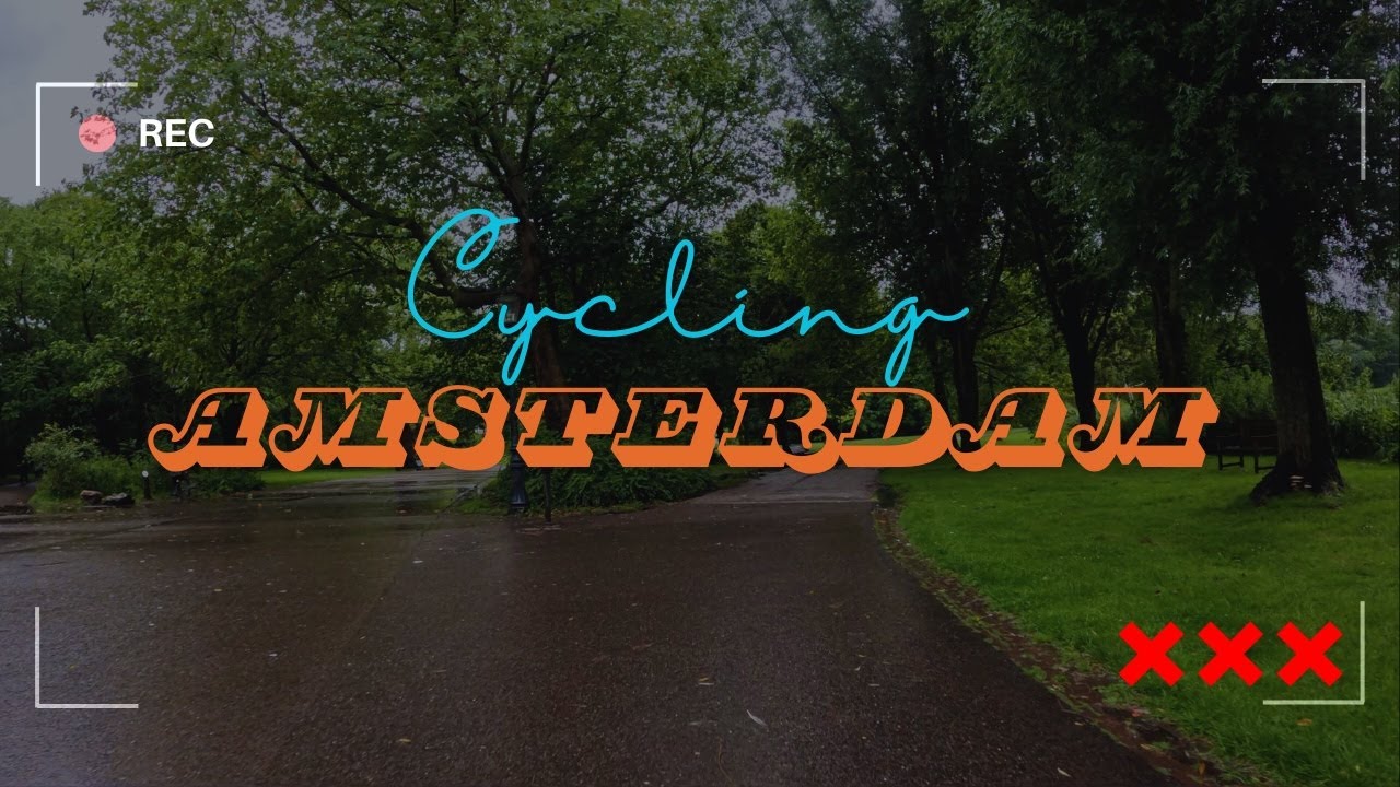 Exploring Amsterdam's Oosterpark on a WET Summer's Day 2024 | GoPro 4K Bike Ride