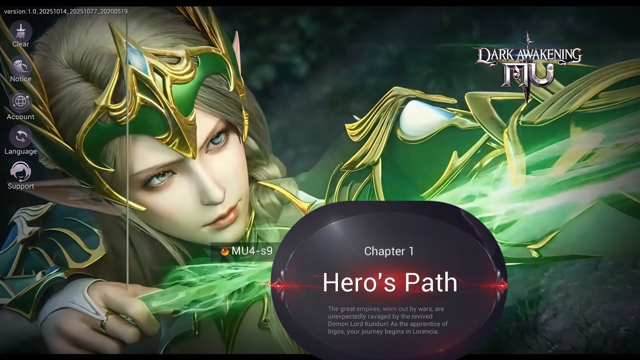 Mu Dark Awakening Gameplay – Chapter 1 Hero's Path @Darkveyra 