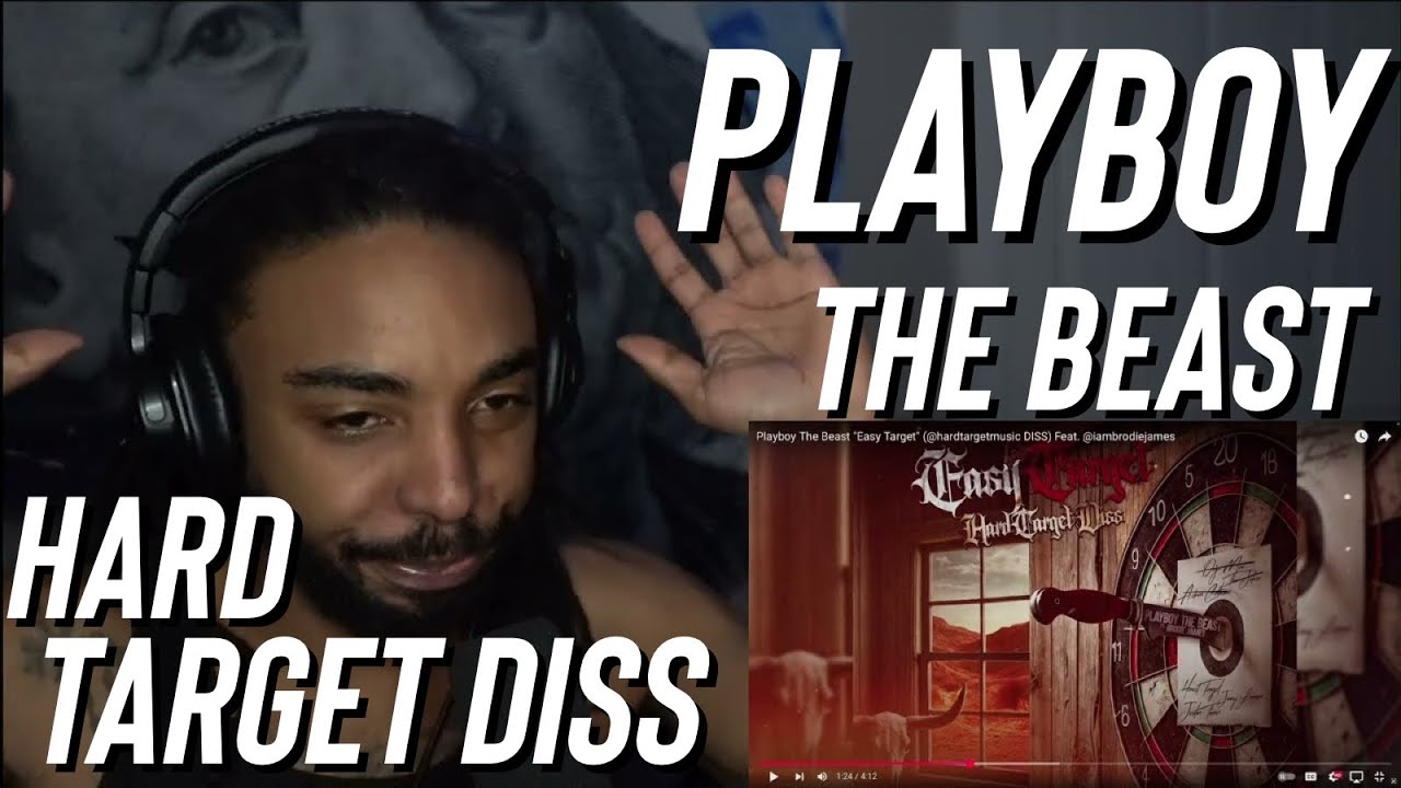 Playboy The Beast "Easy Target" (‪@hardtargetmusic‬ DISS) Feat. ‪@iambrodiejames‬ (REACTION)