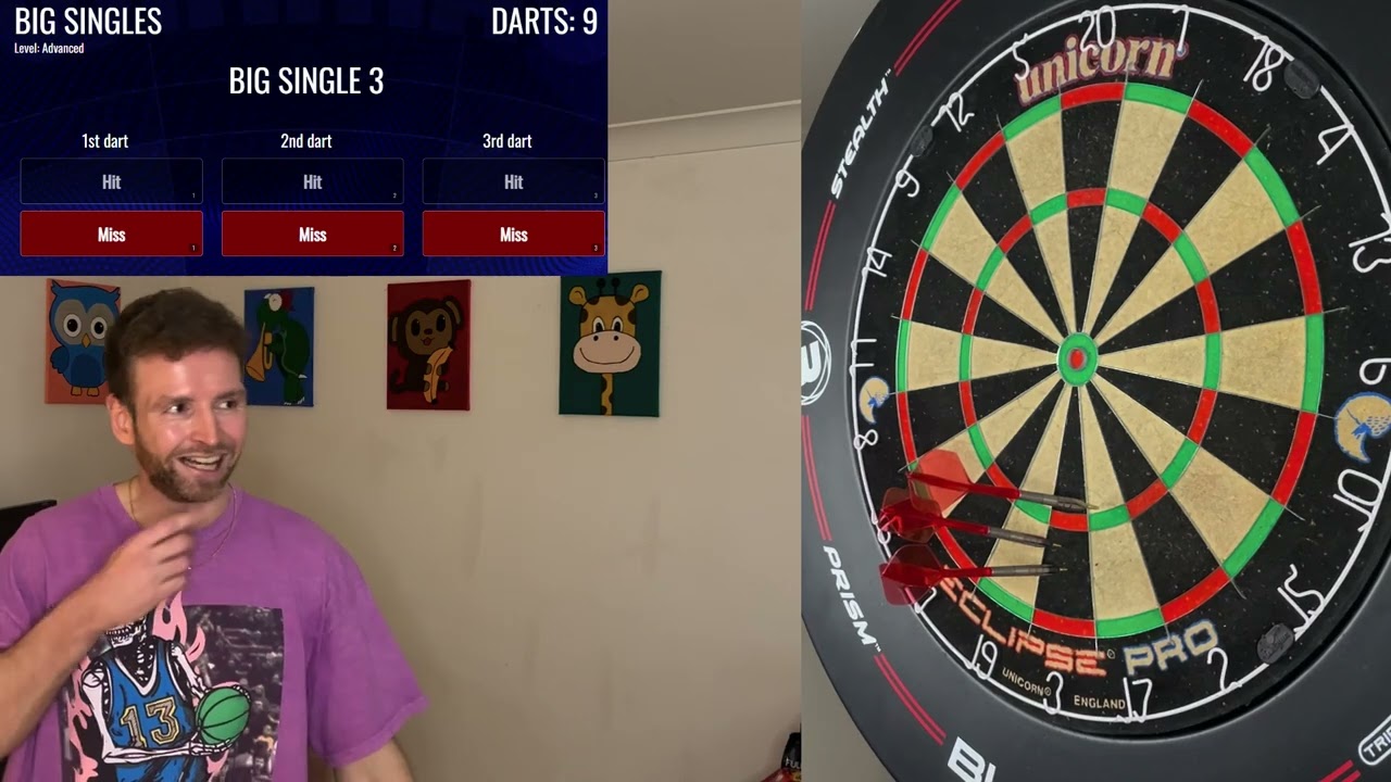 GoDartsPro Big Singles: Darts Training Drill for Beginners 🎯
