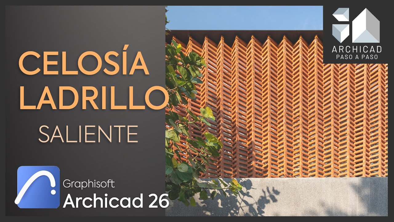 MURO LADRILLO SALIENTE | ✅Guía de Modelado | Archicad 26 | 2022