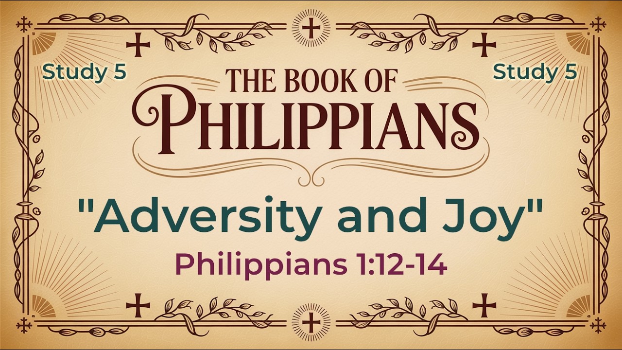 Adversity and Joy  Philippians 1:12 -14