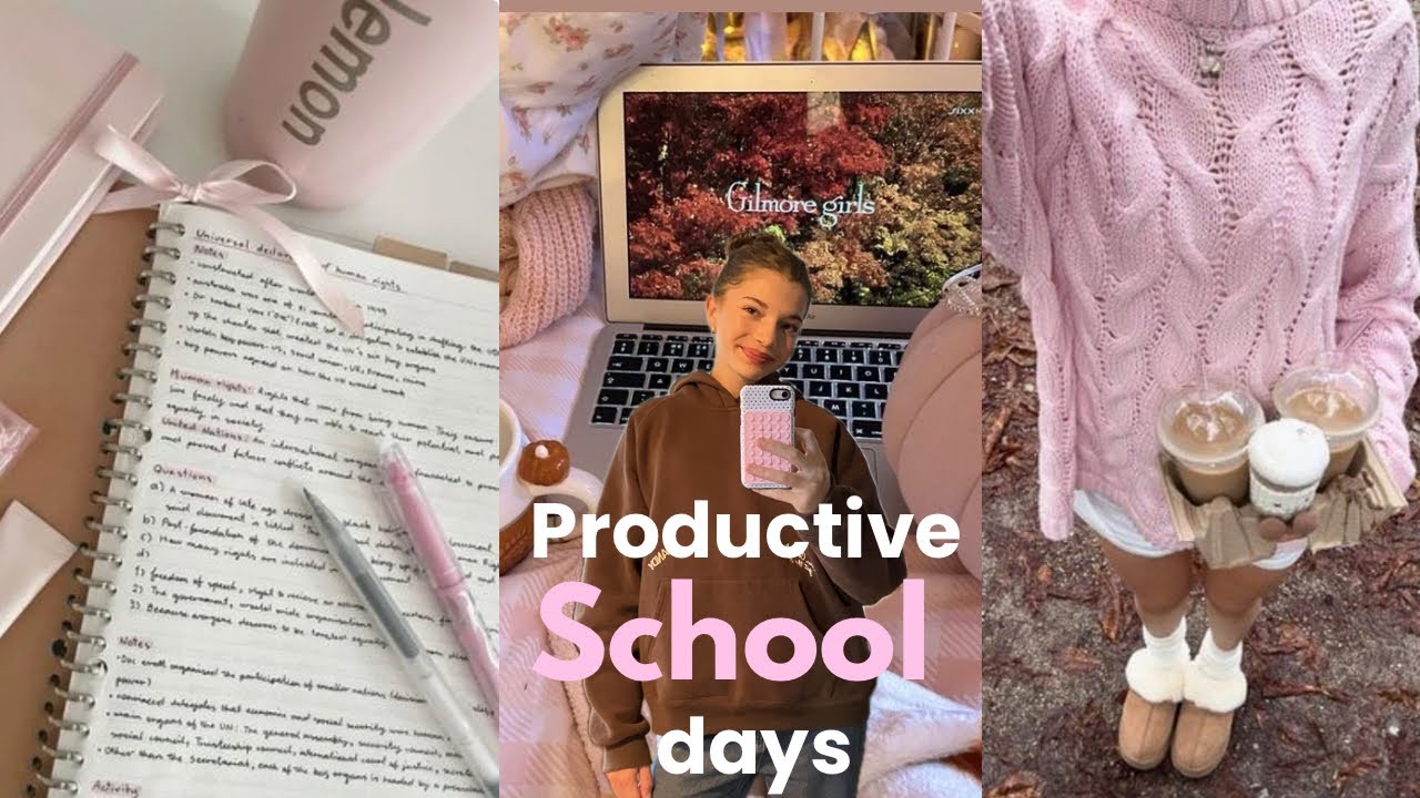 romanticizing my school days ♡ productive, cozy & aesthetic