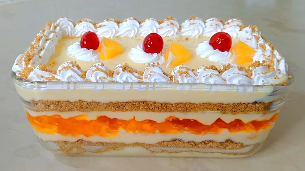 Orange Trifle Delight Recipe | Quick and Easy Orange Trifle Delight | Dessert Recipe| Orange custard