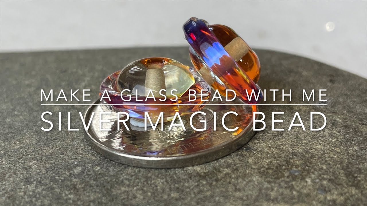TUTORIAL - Make a lampwork bead - Silver magic bead