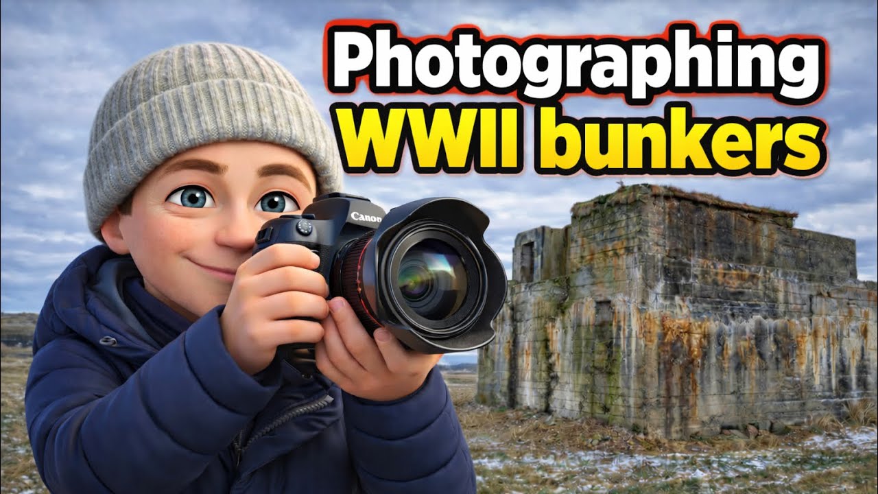 Winter photo walk to abandoned WWII bunkers