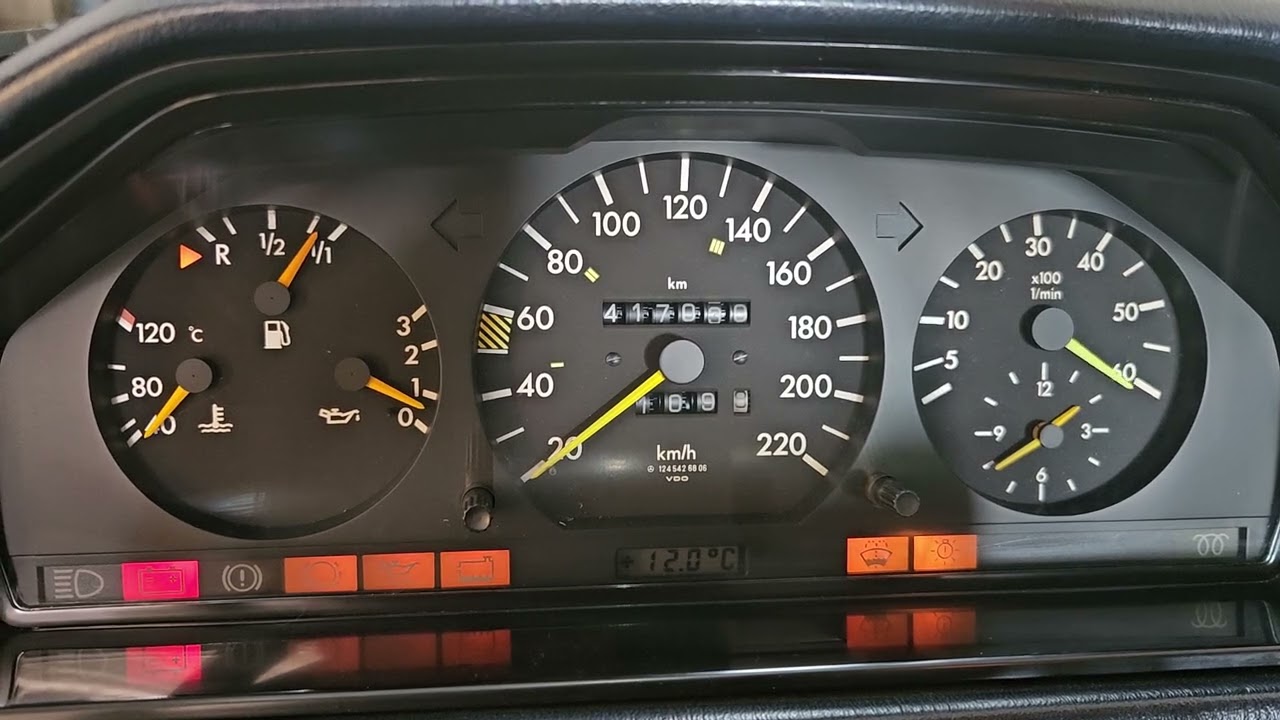 Mercedes w124, OM603 cold start issue, low RPM!!