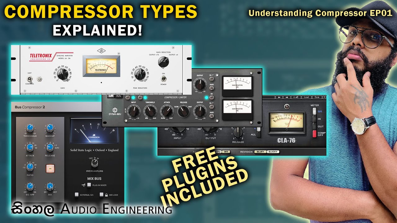 Opto, Vari-Mu, VCA, and FET (Paid & Free) – Explained ep01 (Sinhala Audio Engineering)