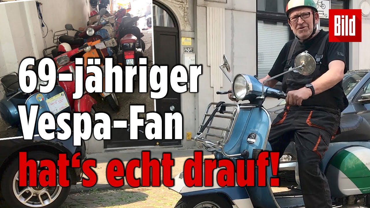 Schrauben, Basteln, Frickeln &ndash; 69-j&auml;hriger Vespa-Fan hat's echt drauf