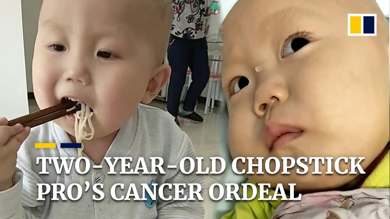 “He can’t help but be scared”: two-year-old chopstick pro’s cancer ordeal