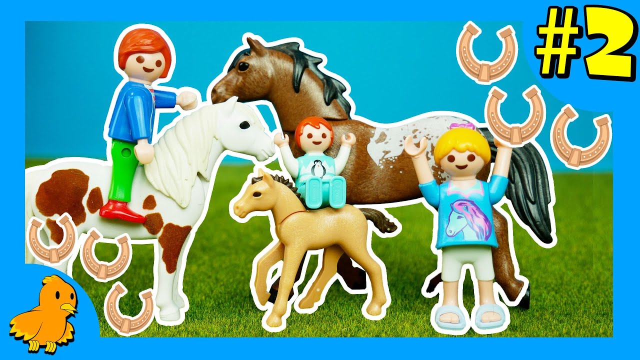Familie Vogel auf dem PFERDEHOF!🐴🤠 Bauernhof Geschichte Teil 2 | Playmobil Film Deutsch