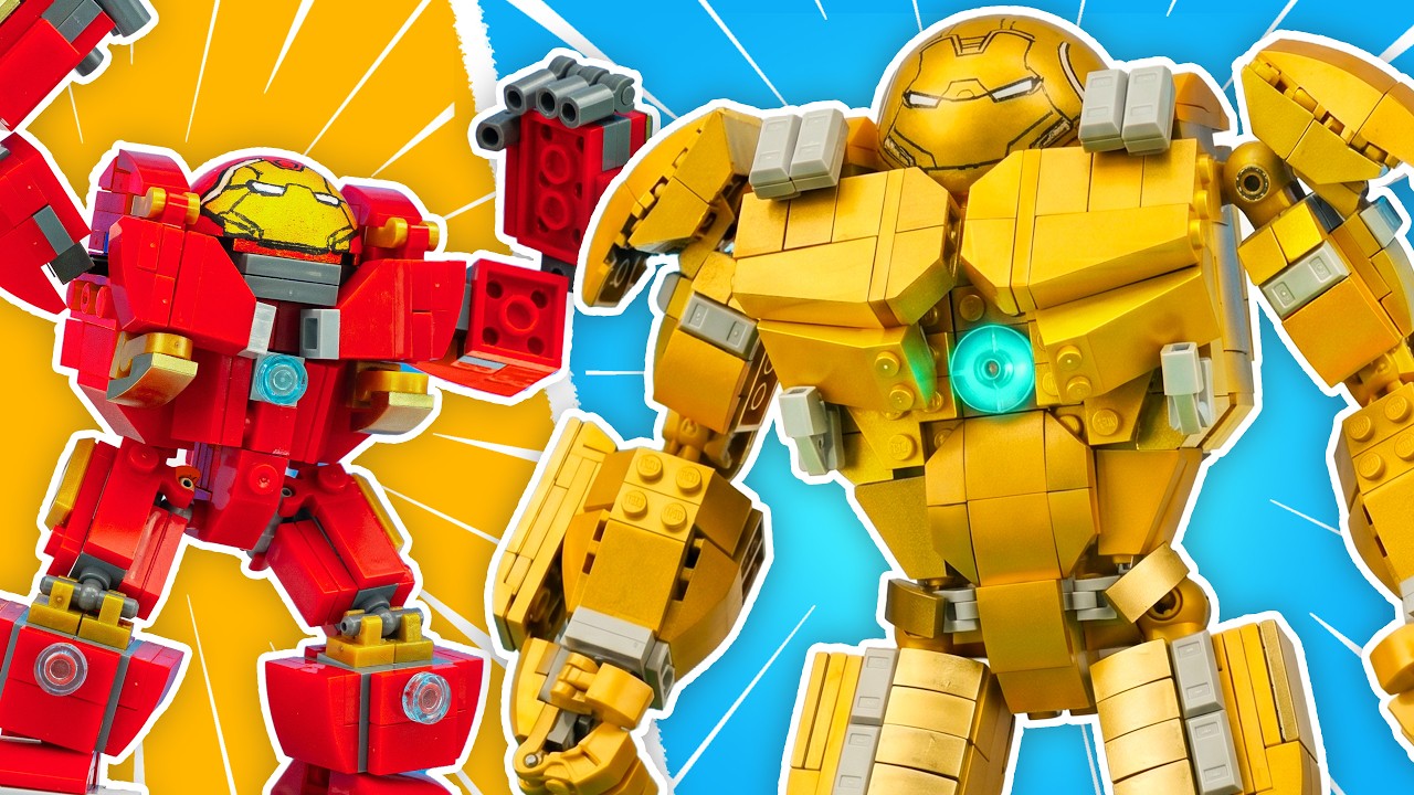 Трансформация LEGO: Улучшенный золотой Халкбастер | Канал ROBO Bricks