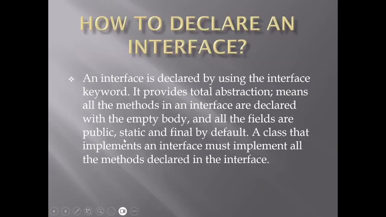 Session 31 -  Interface in Java part 1 -  Explanation