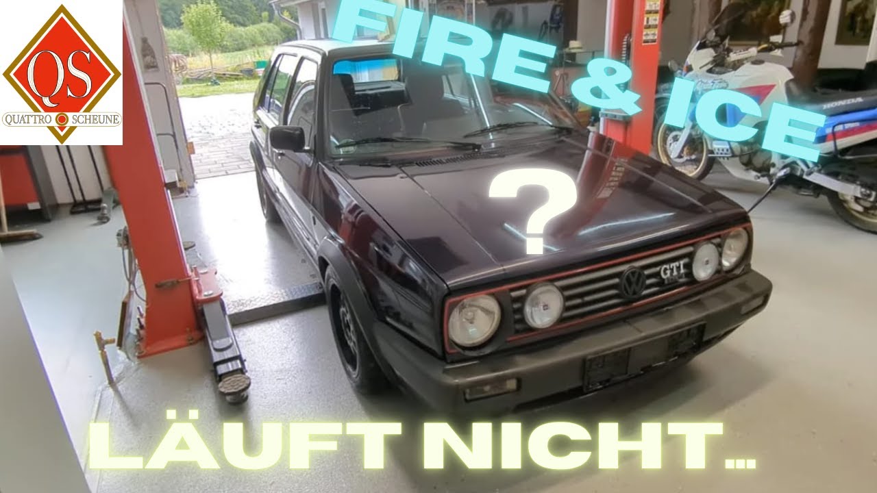 Teil 2 Golf 2 GTI FIRE & ICE 16V Zahnriemen Unterboden Lackaufbereitung