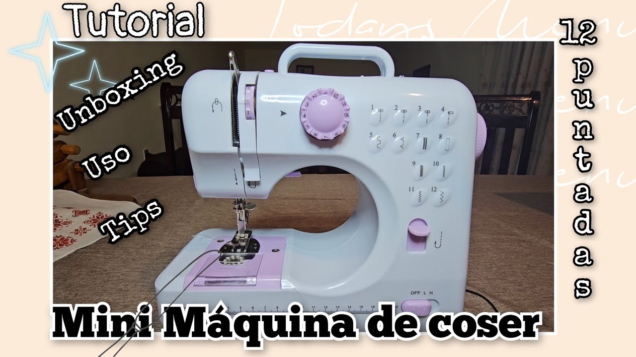 Mini m&aacute;quina de coser 12 Puntadas.