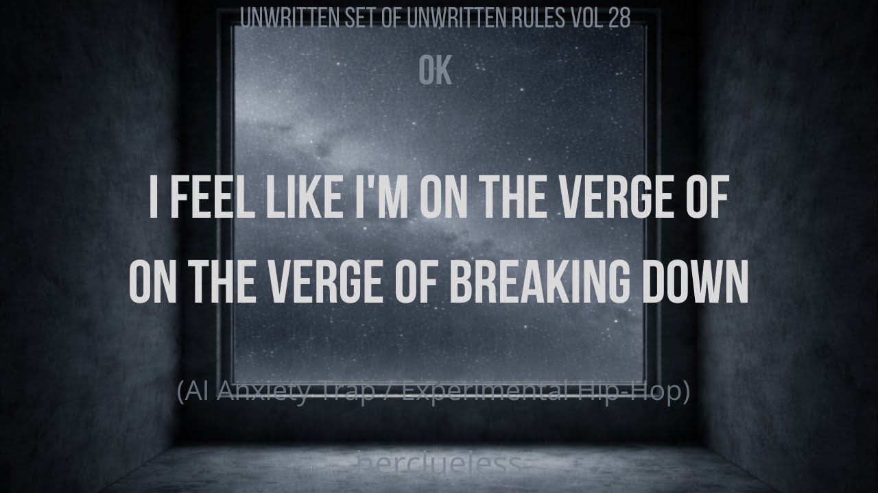 i feel like i'm on the verge of on the verge of breaking down | herclueless (AI Anxiety Trap)