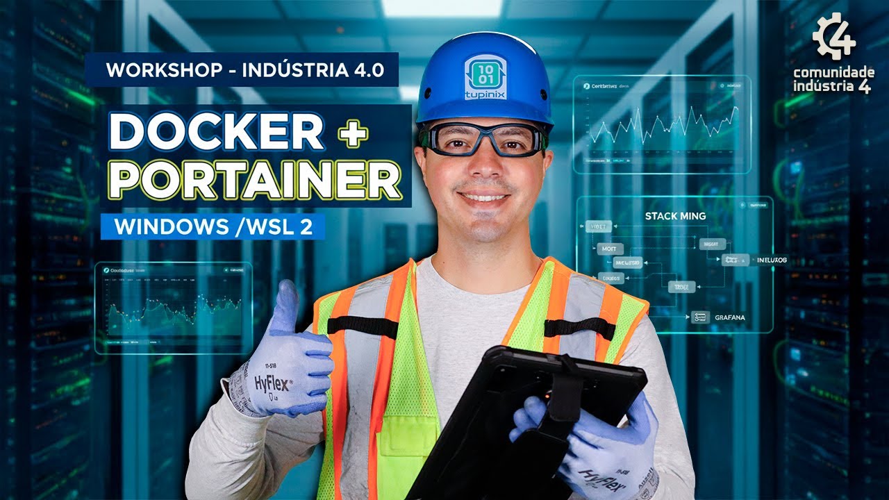 Docker container para IIoT: Instalando Portainer e a MING stack (MQTT, InfluxDB, Node-RED e Grafana)