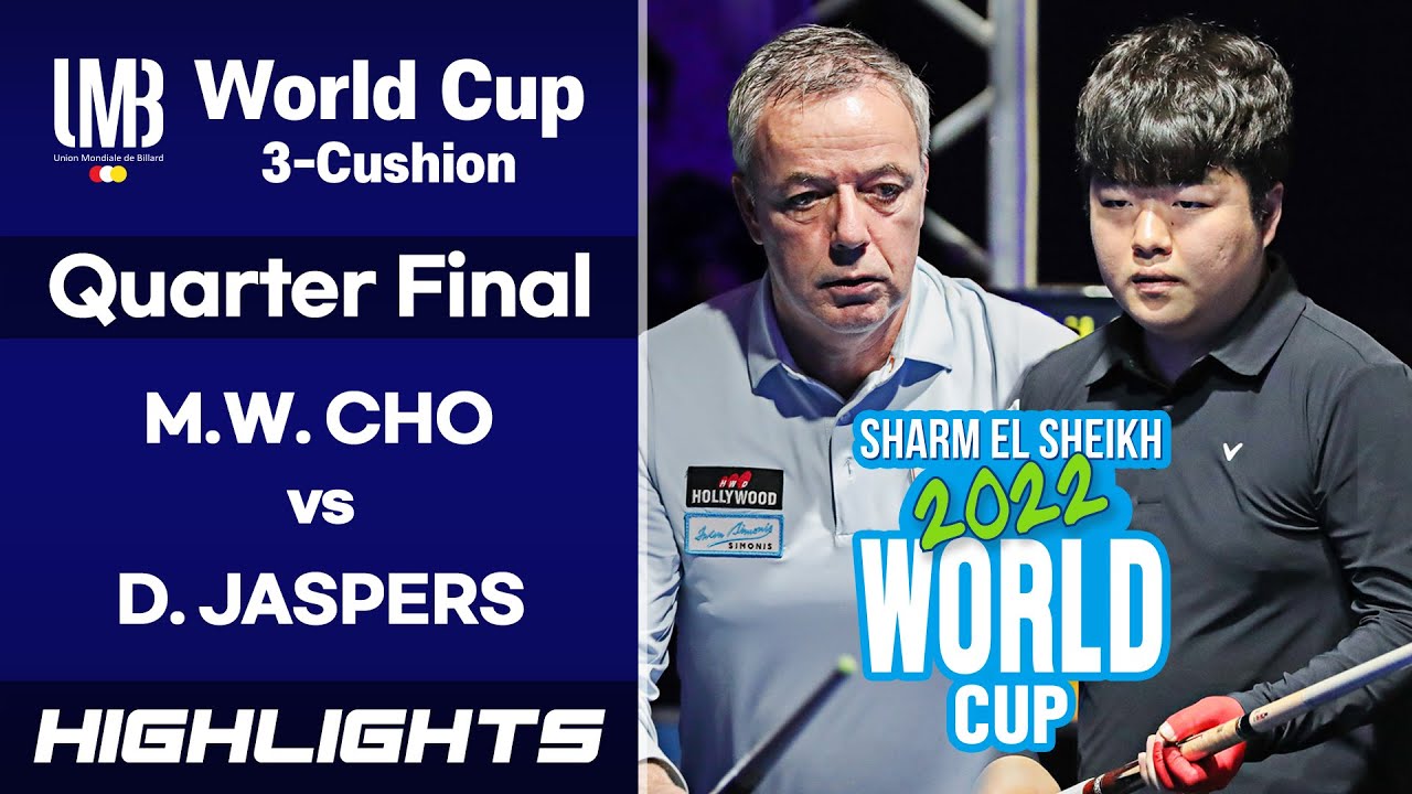 Quarter Final - 조명우 Myung Woo CHO vs 딕 야스퍼스 Dick JASPERS. H/L