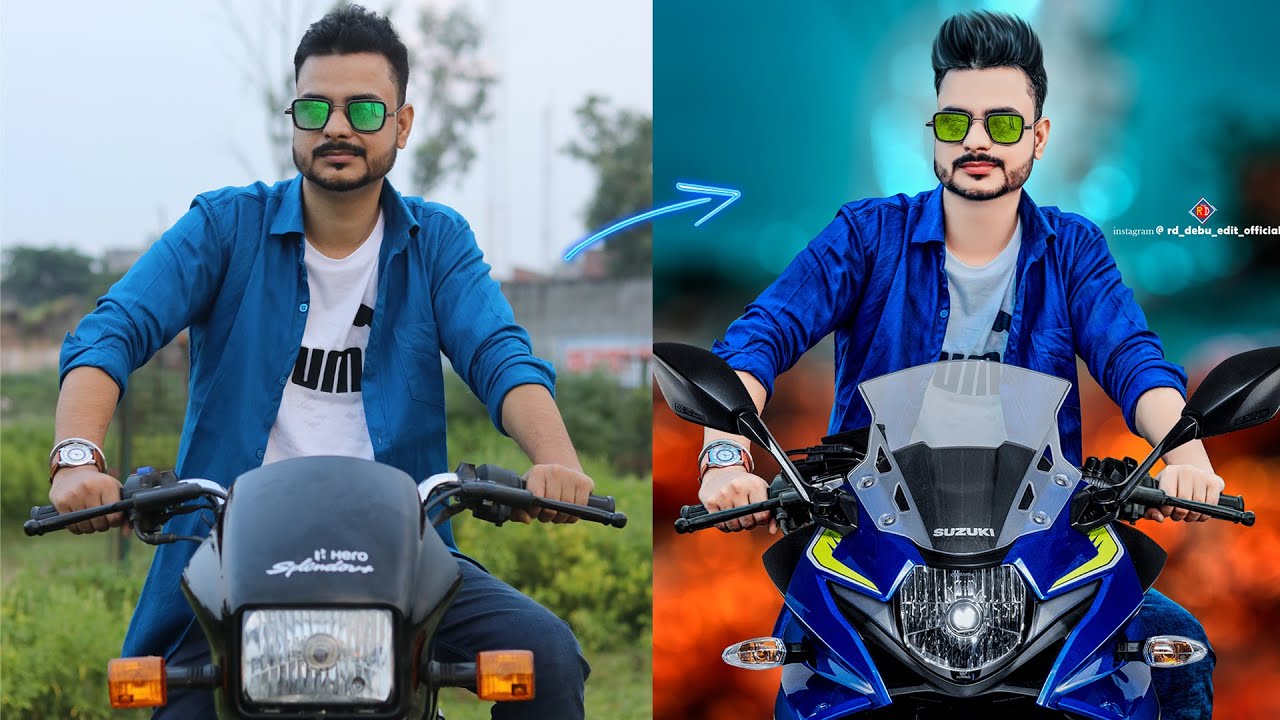 Snapseed Bike manipulation Photo Editing Tutorial | CB Editing Tutorial | Bike Change Photo Editing
