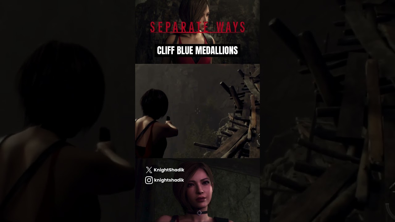 RE4: Separate Ways - Cliff Blue Medallions