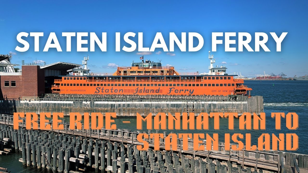 [4K] FIRST TIME ON FREE STATEN ISLAND FERRY⛴️ | Manhattan to Staten Island | Empire Outlets 2024