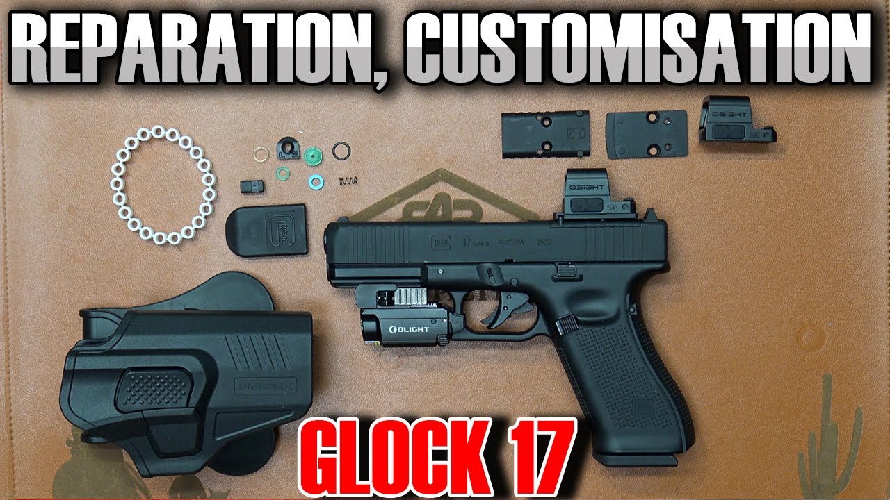 Réparation, Customisation du pistolet à plombs Glock 17 GEN 5 MOS Umarex,  OSIGHT SE