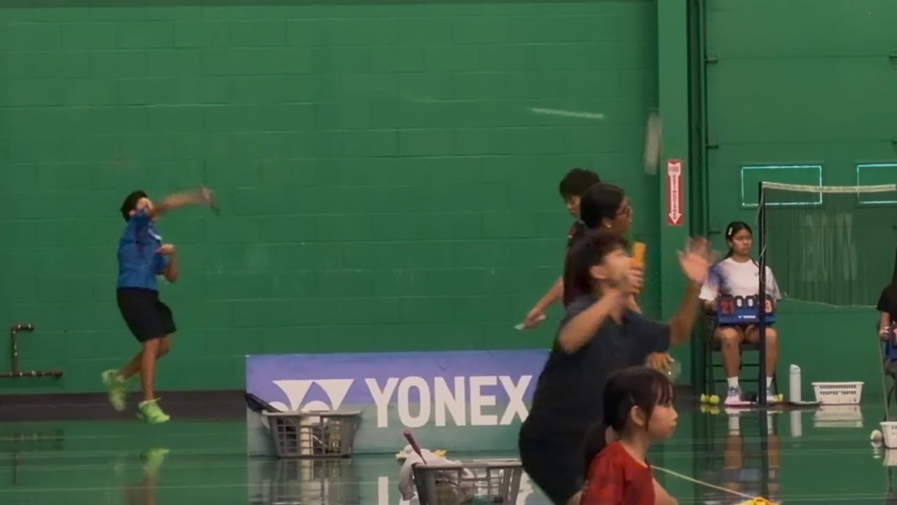 Badminton Alberta AJC | Clearone Calgary | Singles Consol Quarterfinal | Gian (31) vs Marcus (19)