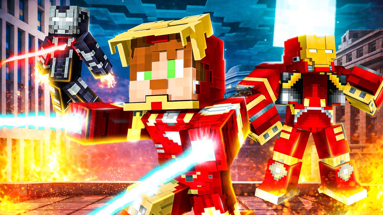 IRON MAN ile 100 Gün Hayatta Kalmak - Minecraft