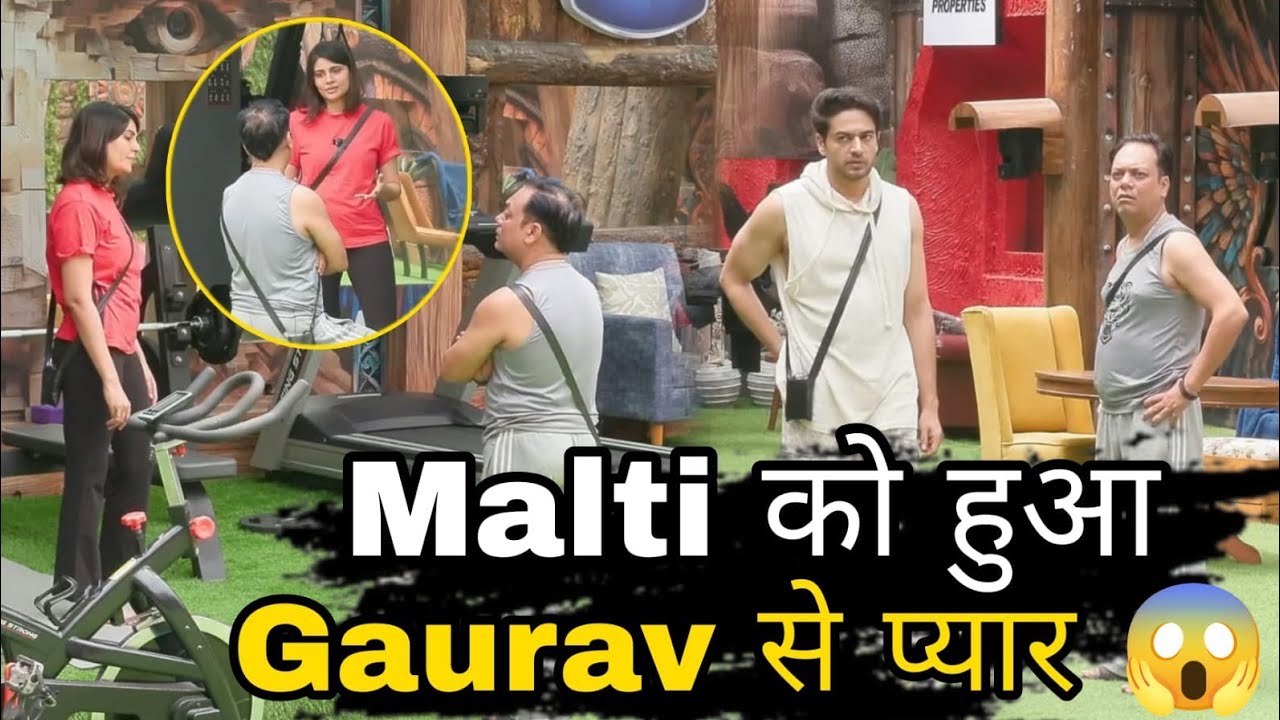 Bigg boss 19 OMG Malti Chahar को हुआ Mastermind Gaurav Khanna से प्यार ? Zeeshan के सामने दिल की बात