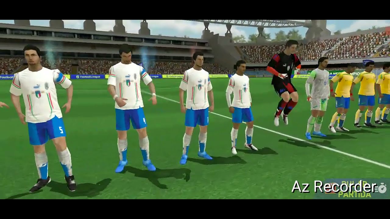 Gameplay do jogo football league 2024  copa  2006  final  Brasil 🇧🇷 VS Itália 🇮🇹 ]