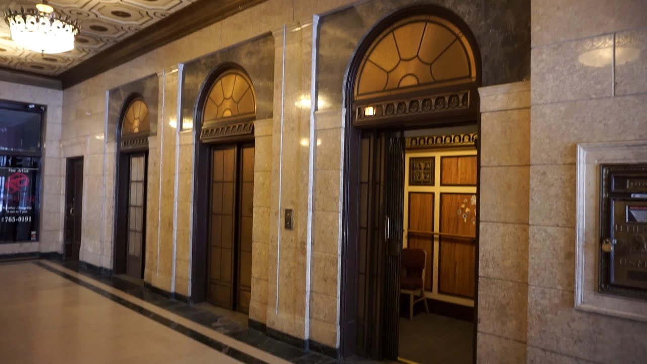 AMAZING! 1925 OTIS manually controlled traction passenger elevator @ Century Building, Milwaukee, WI