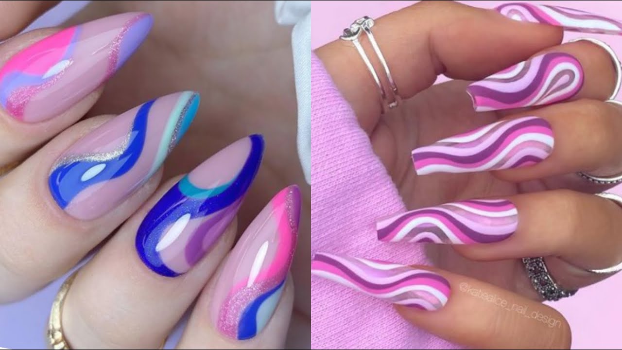 Trendy Swirl Nails Compilation 2021 | Swirly Swirl Nails