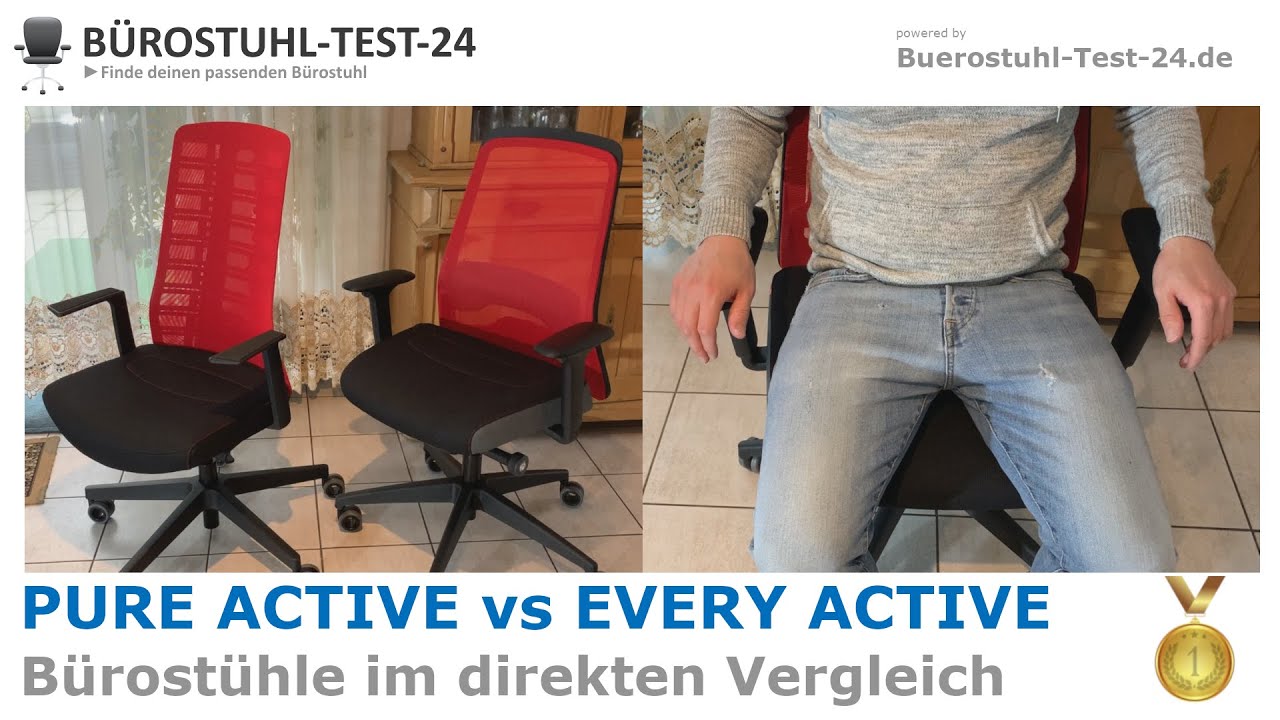 Interstuhl PURE ACTIVE & EVERY ACTIVE im Vergleich 🥇 Bürostuhl Test für Büro & Home-Office
