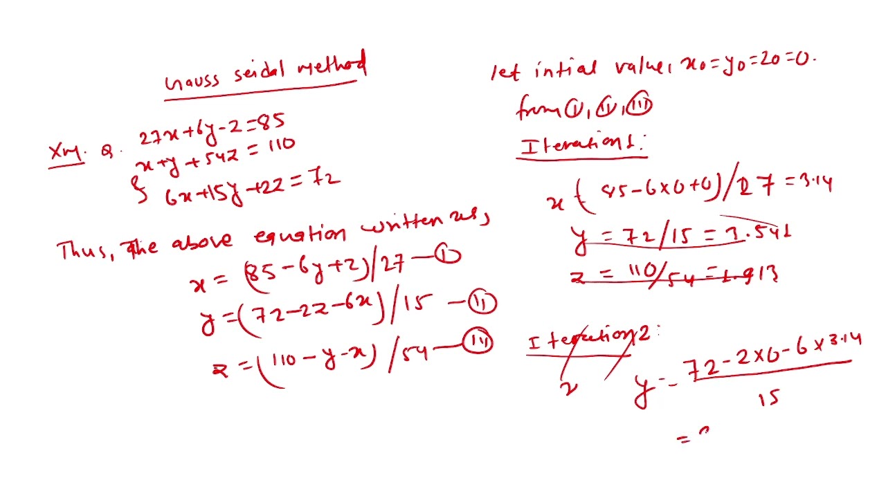 Numerical Method | IOE | Gauss Seidal | Part 9 |