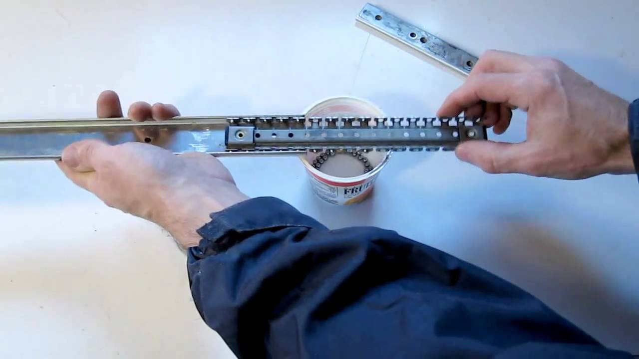 Making linear glides from drawer slides