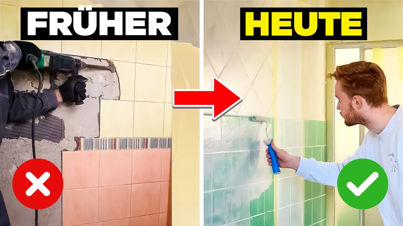 Fliesen streichen - Schnelle, g&uuml;nstige & einfache Anleitung zum Bodenfliesen & Wandfliesen lackieren