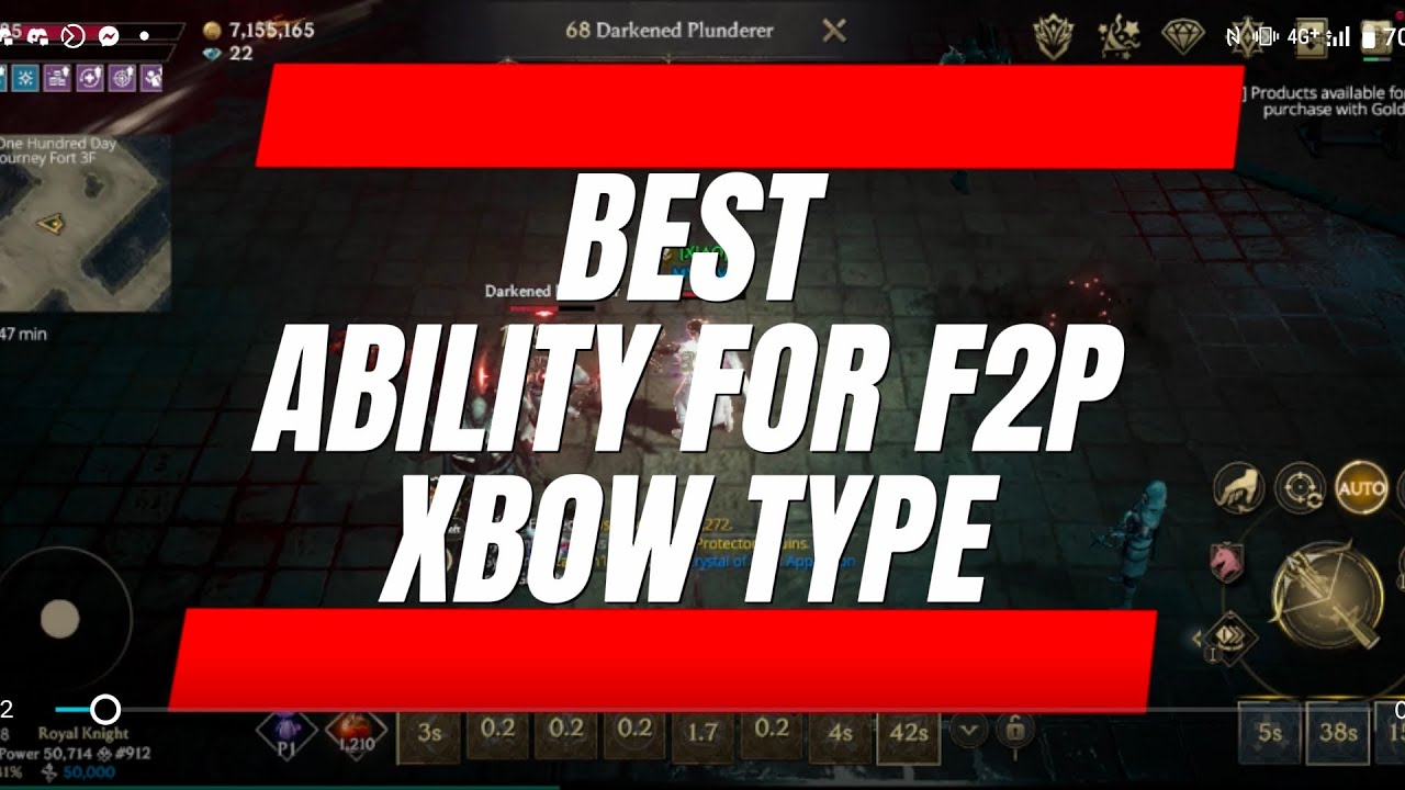 LORDNINE: Best Ability for F2P Crossbow / AFK & DPS Type / #gameguide #lordnine #lordninegameplay 
