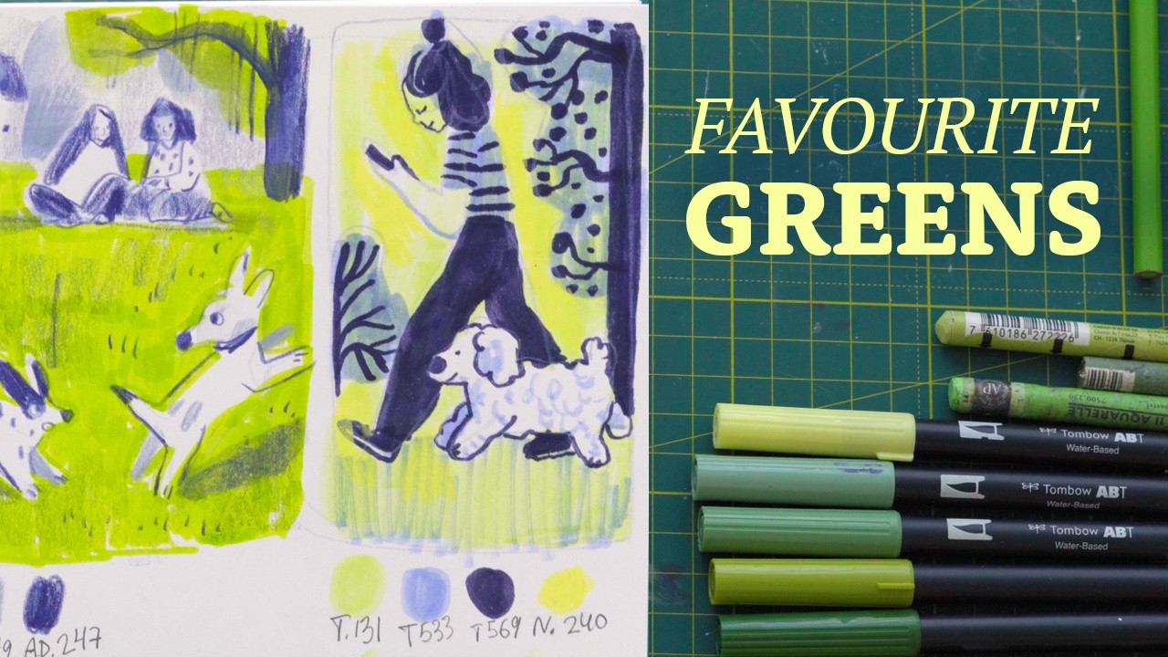 Favourite Green Art Supplies
