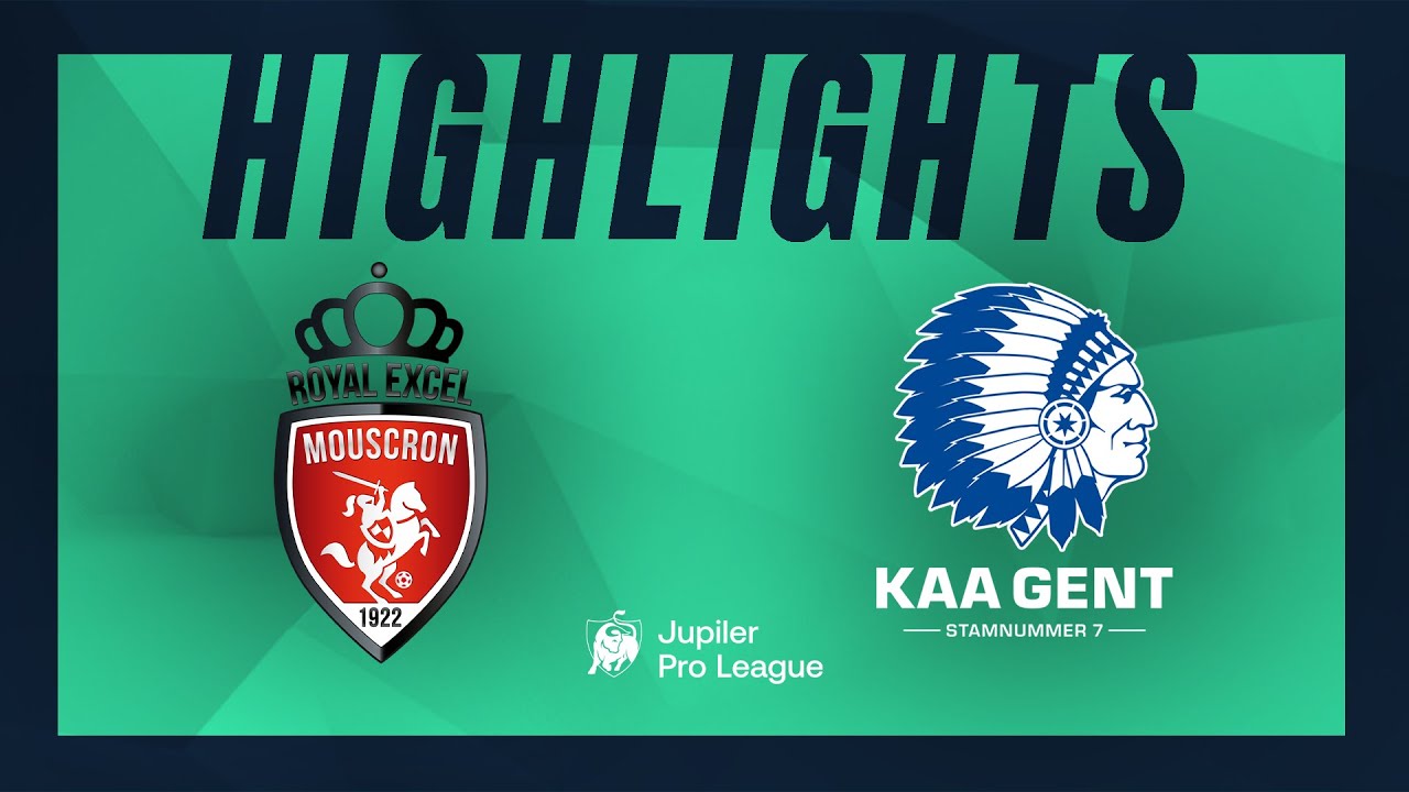 RE Mouscron – KAA Gent hoogtepunten
