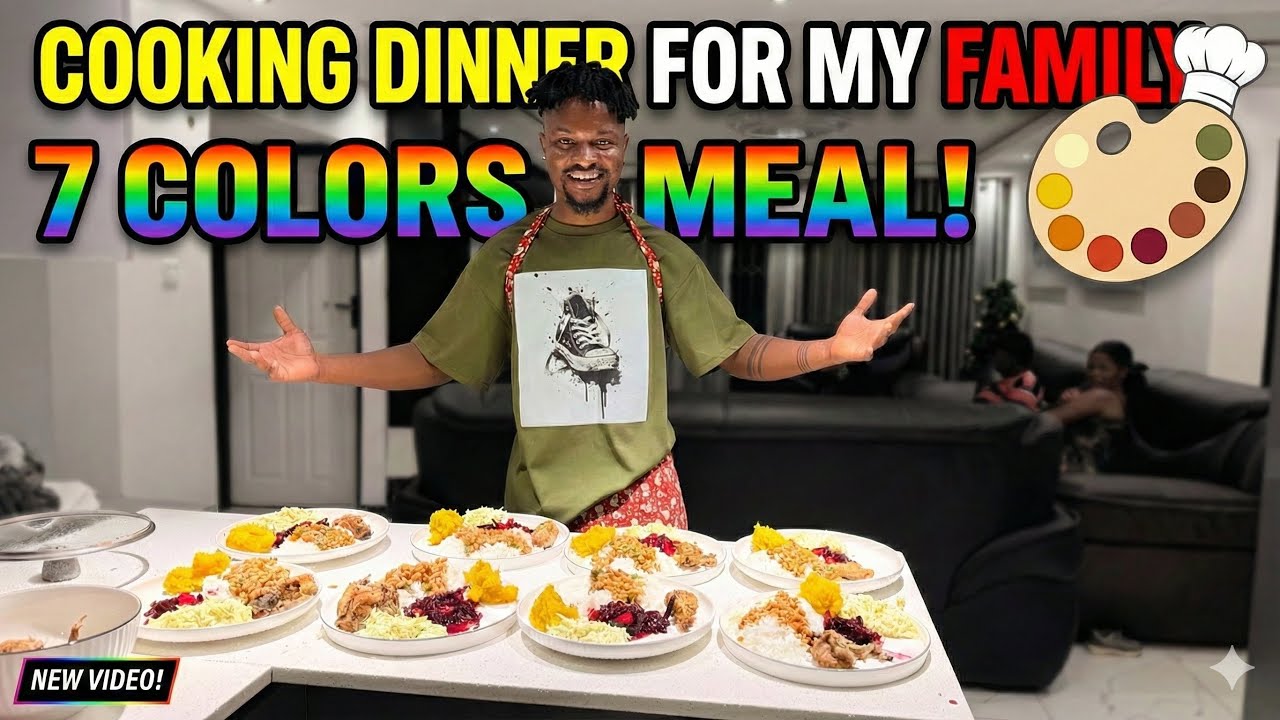 MAKING SEVEN COLOURS DINNER FOR MY FAMILY 