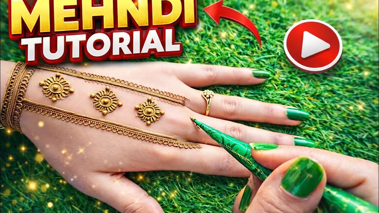 Easy & Beautiful Back Hand Mehndi Design| Elegant Mehndi Design For Back Hand #mehndi #mehndidesign 