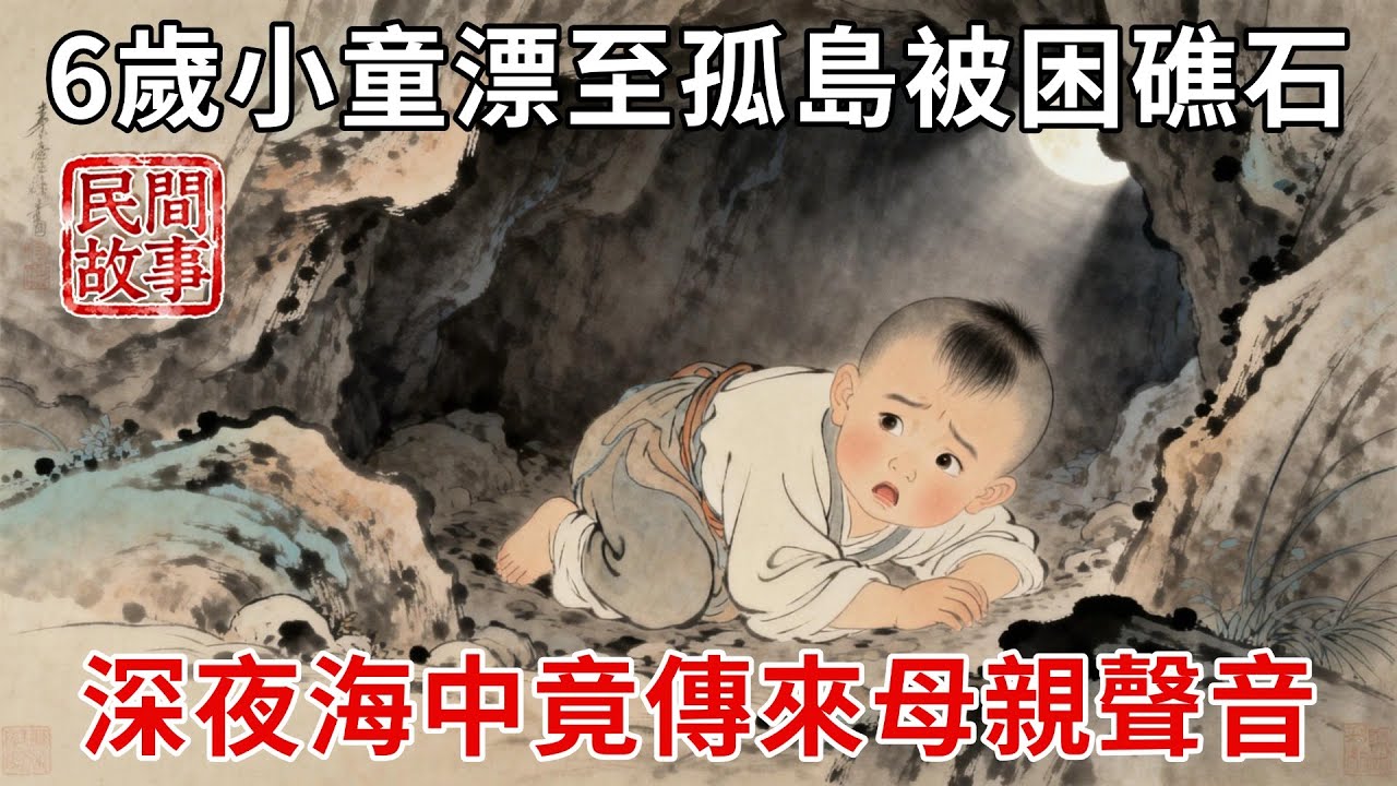 海難沈船6歲小童漂至孤島與父母失散，醒來後被困礁石洞，深夜海中竟傳來母親聲音：乖寶，母親永遠愛你！#民間故事 #傳統文化 #原創虛構 #華語有聲書 #槐樹下聽書