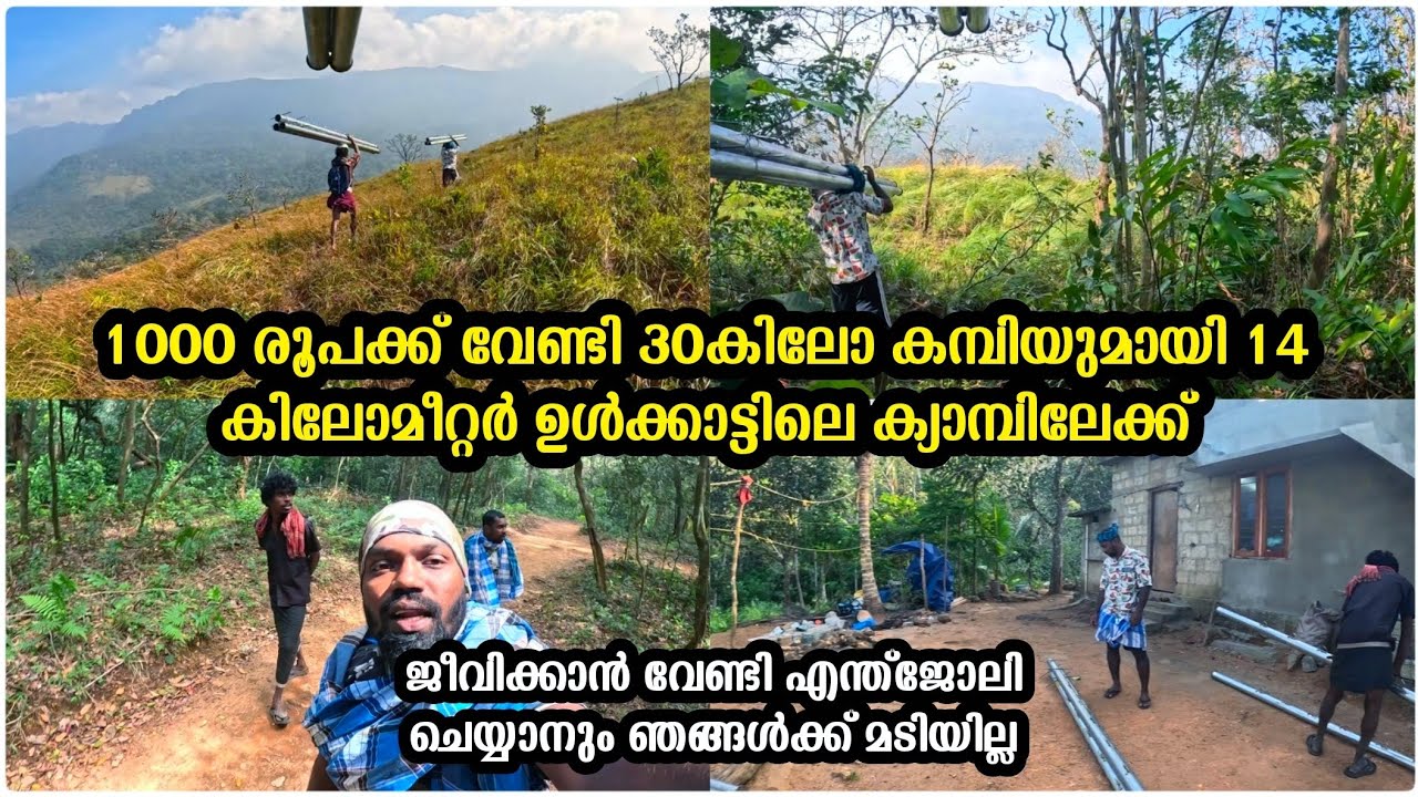 🐘1000 രൂപക്കുവേണ്ടി 30കിലോ കമ്പിയുമായി 14 കിലോമീറ്റർ ഉൾക്കാട്ടിലെ ക്യാമ്പിലേക്ക്🐒