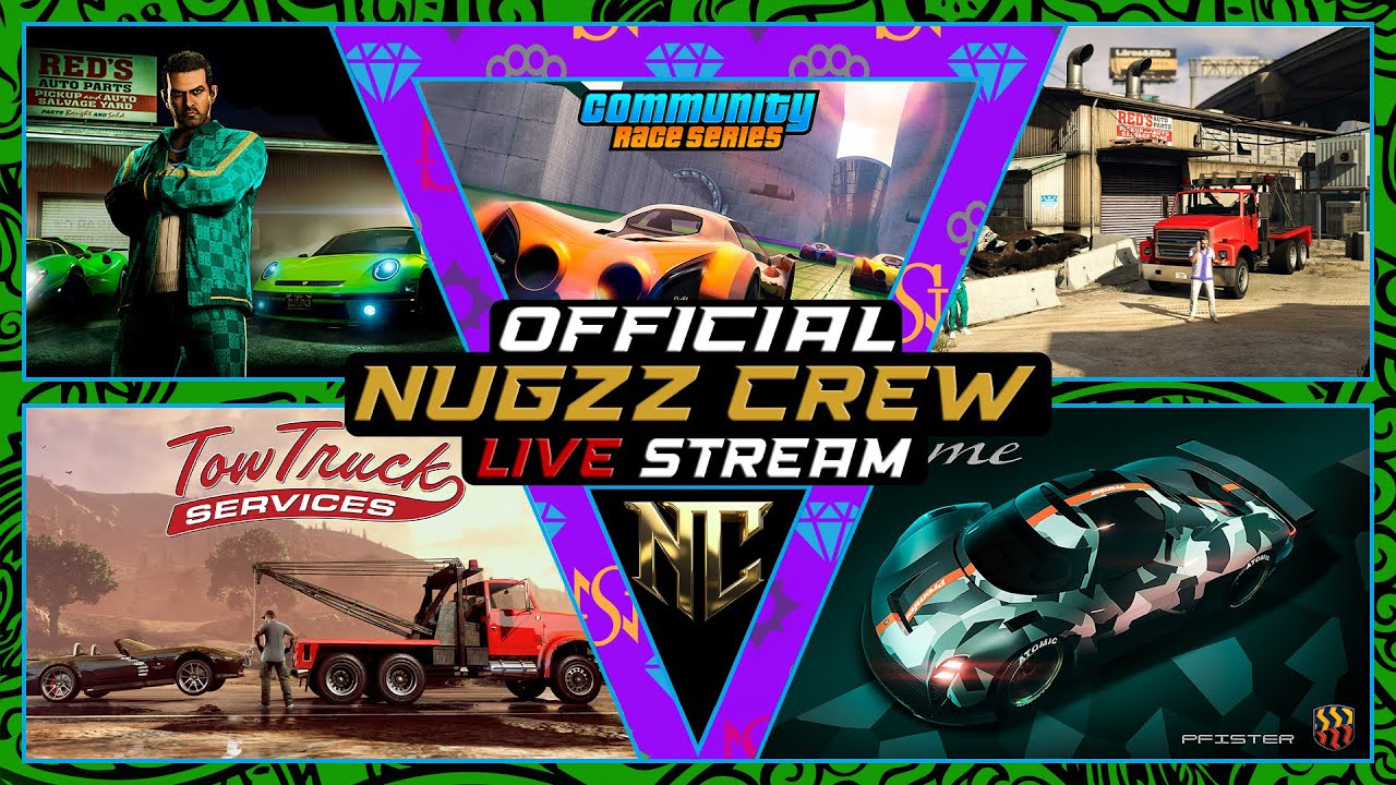 Nugzz Crew Live: #GTAV #DMO Giveaway #GCTF Making Modded Cars