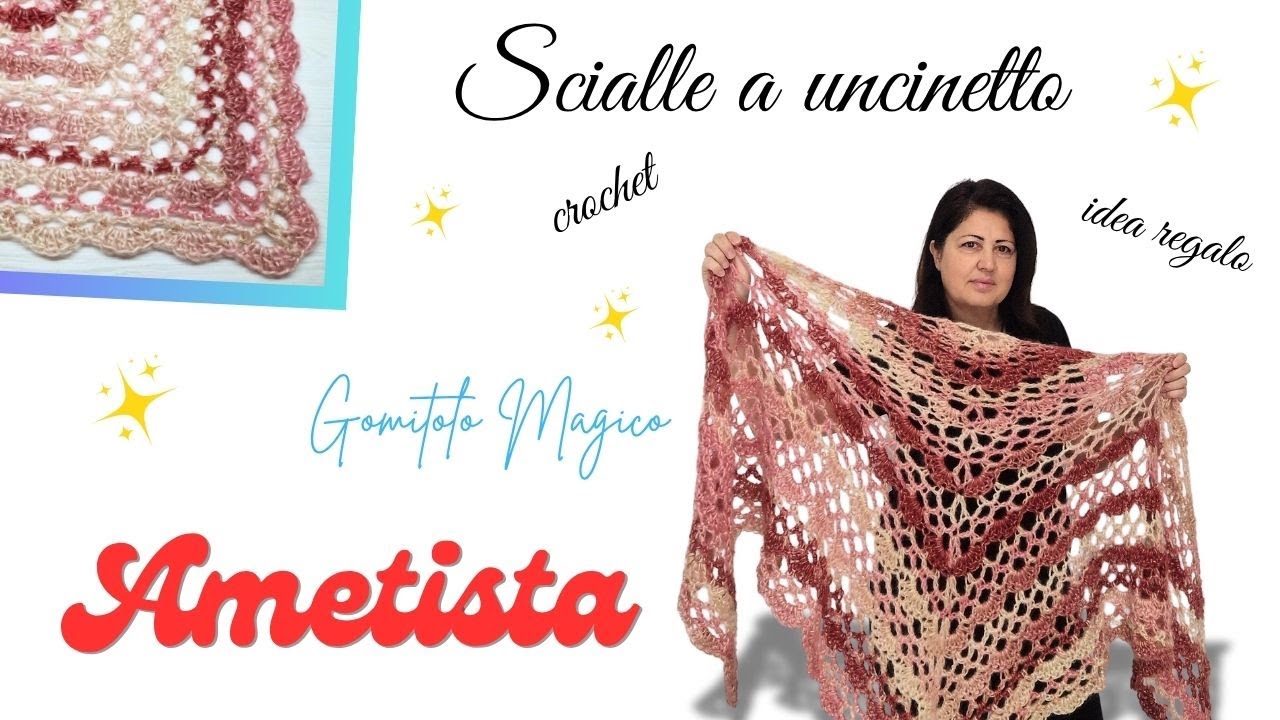 Uno scialle a uncinetto Prezioso da realizzare per le feste #crochet #uncinetto #christmas