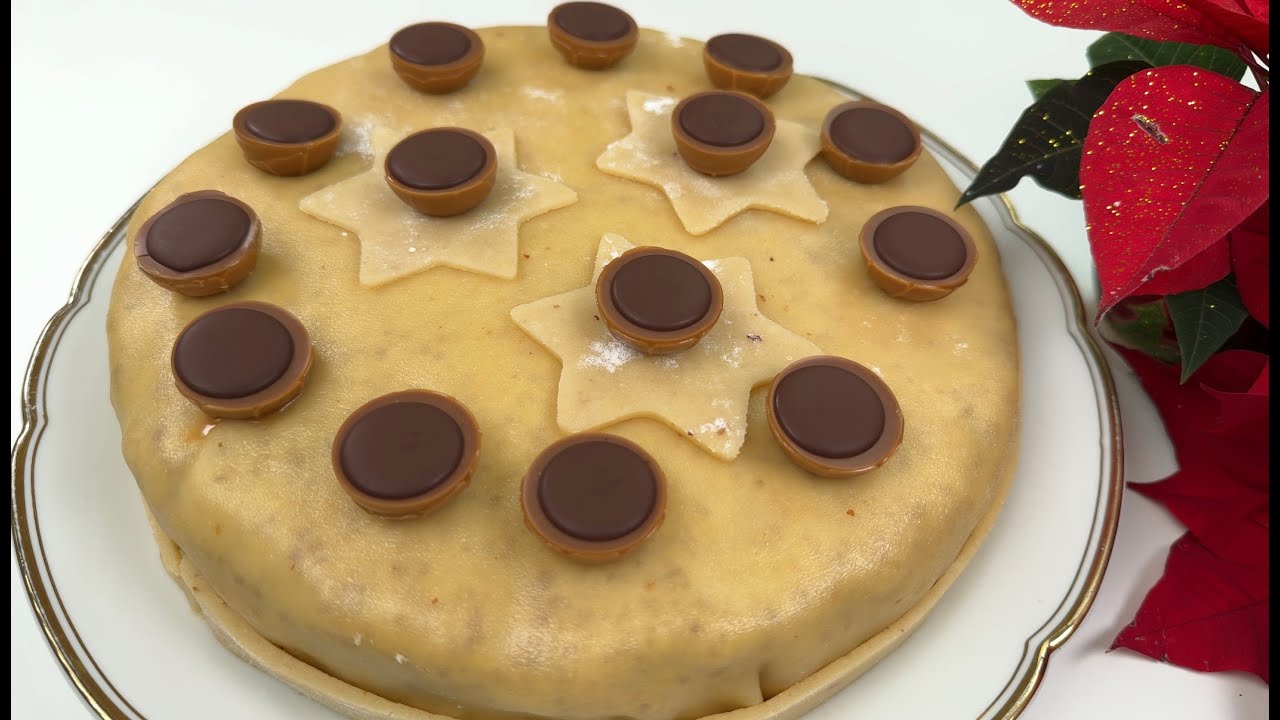 🎄 Festliche Marzipantorte mit Haselnuss-Sahne & Toffifee