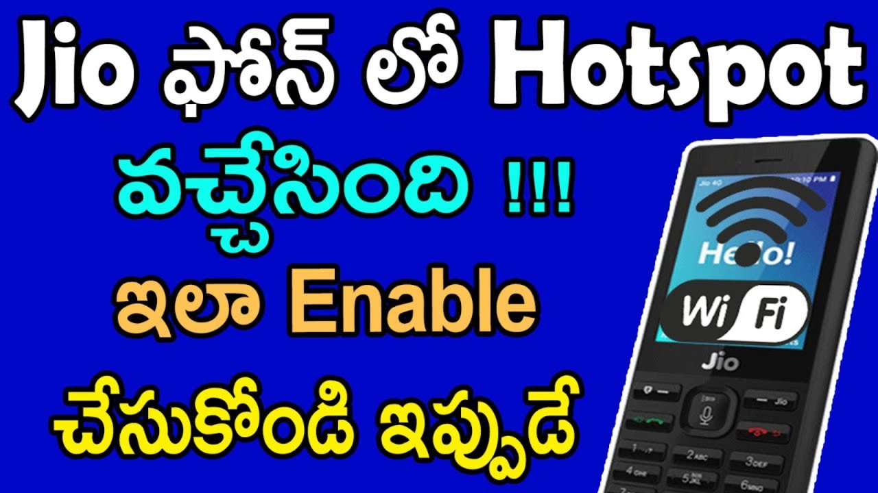 Jio phone hotspot | how to enable hotspot in jio phone | internet sharing jio phone | tekpedia